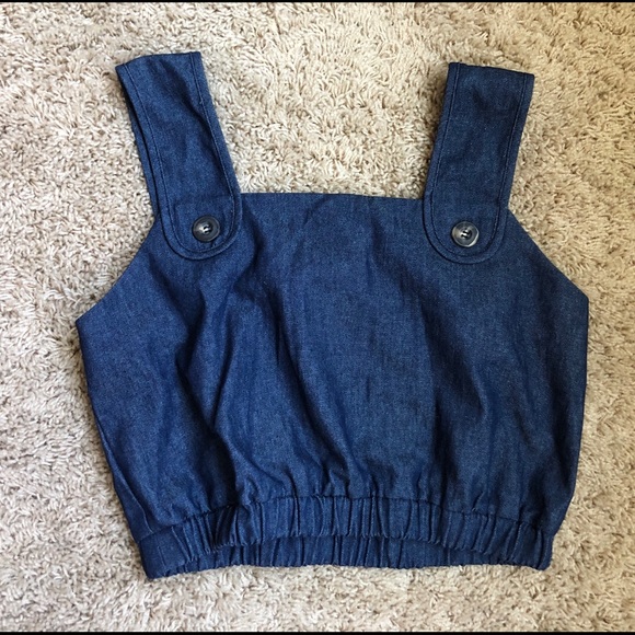 STAUD Denim Finn Crop Top & Oscar Culotte ASO Dakota Johnson - Picture 4 of 16